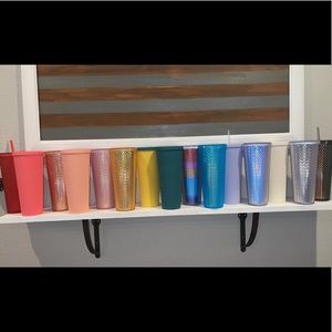 Custom logo studded tumblers